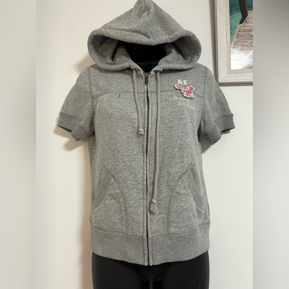 Y2K American Eagle Outfitters Heather Gray Hoodie